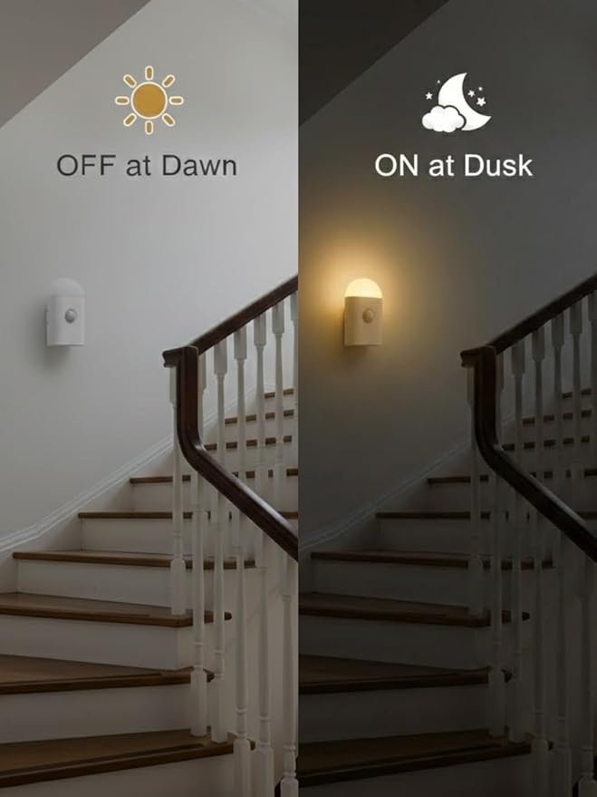 Motion Sensor LED Night Lights Warm White with Adjustable Brightness Rechargeable Battery, with Hook and Stick-On for Cabinet, Wardrobe,Closet,Hallway, Stairs (1 Pack)
