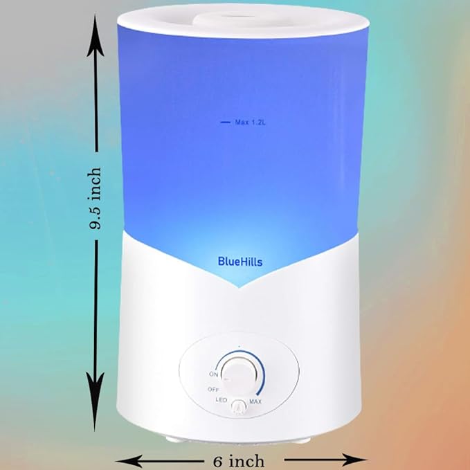 BlueHills Premium Set of Two Large 2500 ML and 1000 ML XL Essential Oil Diffusers Humidifier Combo for Large Room Home with Décor LED Lights Great Gift – Value Pack of White