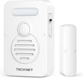 TECKNET Door Alarms for Kids Safety, Door Alarms When Opened, Window Alarm with Smart Voice Alert, 4-Level Adjustable Volume, Refrigerator Sensor Pool Alarm for Home Security、Fridge、Garage and Window