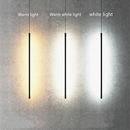 Modern Chandelier, Modern Bedroom Bedside Led Lights Living Room Tv Wall Decor Led Lamps Geometry Line Strip Hanging Light Fixtures(Warm Light,60Cm)/Remote Dimming/60Cm