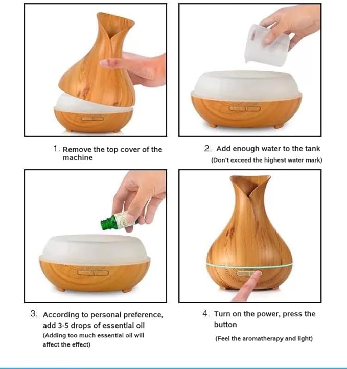 Smart WiFi Wireless Essential Oil Aromatherapy Diffuser, Compatible with Alexa & Google Home, Phone App & Voice Control, Large Ultrasonic Diffuser, LED & Timer Settings
