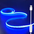 COB LED Strip Lights Ice Blue 3.28ft, 5V Dimmable LED Light Strip, Flexible USB Light Strip for Cabinet, TV Backlighting, Bedroom, Kitchen, Home DIY Lighting