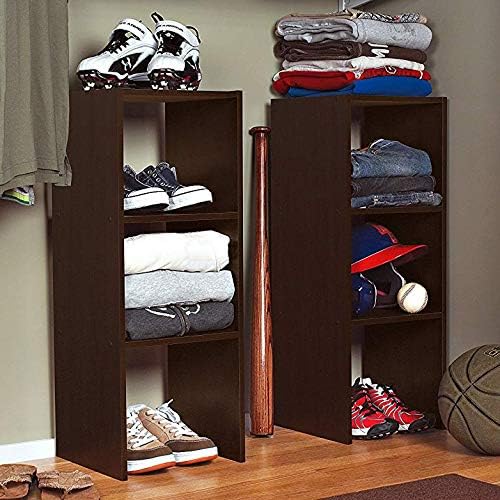 ClosetMaid #8956 Stackable 31in. Vertical Organizer, Espresso
