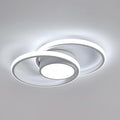 AUA LED Modern Ceiling Light, 39W 6500K Round Ceiling Lights Fixture, 15.7" for Hallway, Kitchen, Bedroom, Dining Room, Entryway, White
