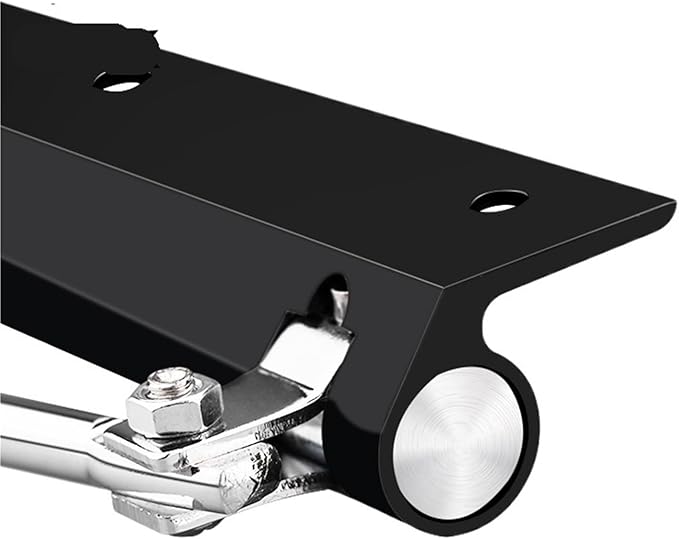 50KG Adjustable Door Closer Aluminum Alloy Automatic Spring Soft Close Fire-Proof Heavy Duty Hardware Automatic Door Closer/2(Black)