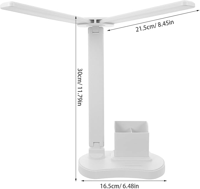 LIFKOME Eye-Protecting LED Desk Lamp with USB Charging Capacitive Control Dimming Flexible Arm for Reading Gaming Makeup and Office Use Compact and Portable Design