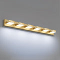 LED Modern Bathroom Vanity Light Fixtures, 6-Light 40-inch Dimmable Gold Vanity Lights for Bathroom Lighting Fixtures Over Mirror, with 350° Rotatable Heads (Cool White 6000K)