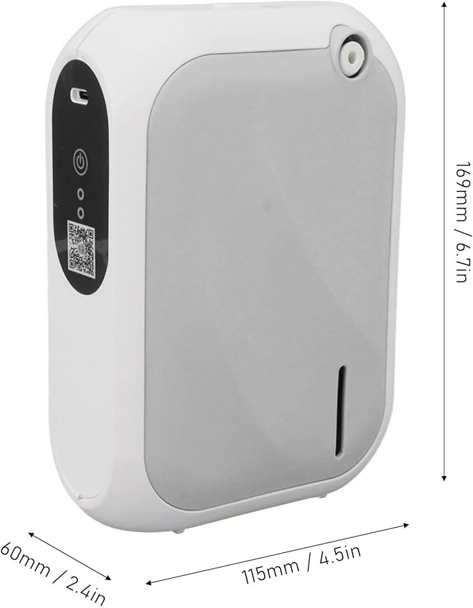 Smart Essential Oil Diffuser Aromatherapy Air Freshener with 140ML Oil Capacity 4 Speed Adjustment BT APP Control 200m Coverage for Home Office SPA (Grey)