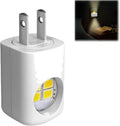 LED Wall Socket Night Light,Plug-in Night Light Motion Sensor,Mini Plug-in Energy Efficient Compact Nights Lamp Automatic Soft Warm White,360° Adjustable for Bedroom Bathroom Stairs Hallway (White)