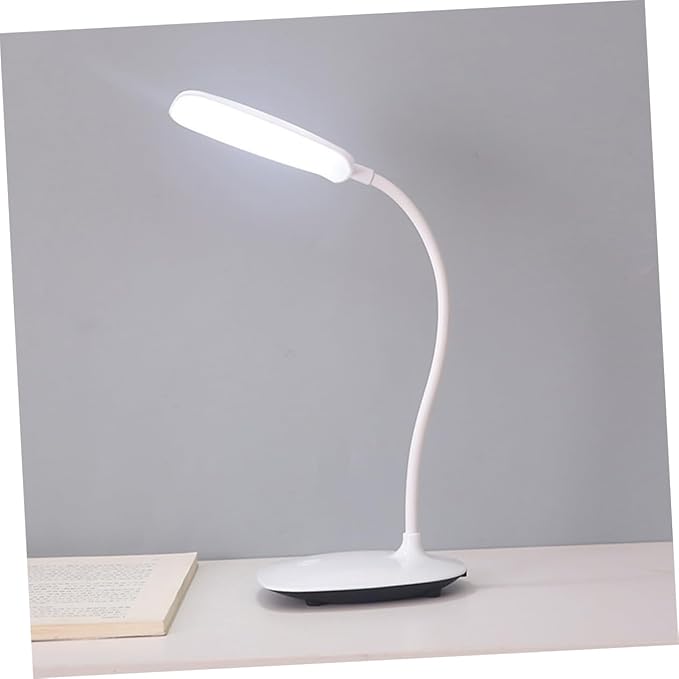 Three Stop Adjustable LED Desk Lamp Touch Control Eye Caring Light for Reading Study Portable Table Lamp White for Home and Office Use