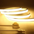 Motion Activated COB LED Strip,5 V USB Motion Sensor Neon LED Strip Lights,6.56FT/2M Waterproof 3500K LED Light Strip, DIY Flexible LED Night Light for Indoor Stairs,Corridor