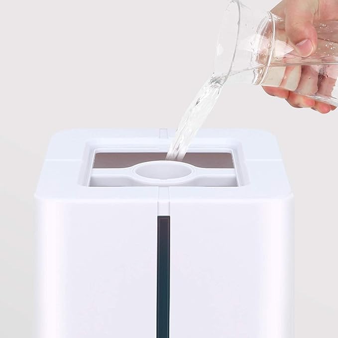 Large Water Tank Capacity Quiet Ultrasonic Humidifier, 5L Humidifiers For Baby Bedroom Home, 1-8H Timer And Waterless Auto Shut-Off, Air Humidifier With Remote Control Hu
