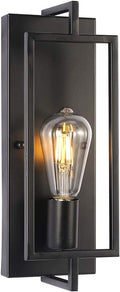 Single Light Black Bathroom Vanity Light Fixtures, Industrial Modern Wall Sconce Lighting for Hallway Bedroom Kitchen