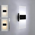 Touch Dimmable LED Wall Sconce with Switch Indoor 12W Hardwired Wall Light Fixture Brightness and 3-Color Temperature Adjustable, Acrylic Modern Wall Lights for Bedroom Hallway