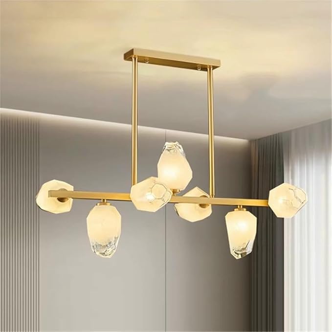 Pendant Lights Nordic Smart Home Decoration Pendant Light, Living Room Dining LED Indoor Lighting Fixtures,Elegant(Warm White,Golds 7 Heads)