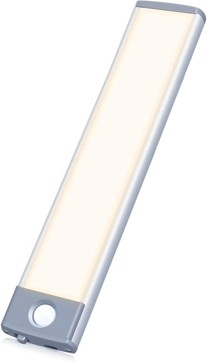 PRIORARE Motion Sensor Led Under Cabinet Lighting Wireless Cabinet Light Rechargeable, Closet Light 30Led Battery Operated for Kitchen, Closet