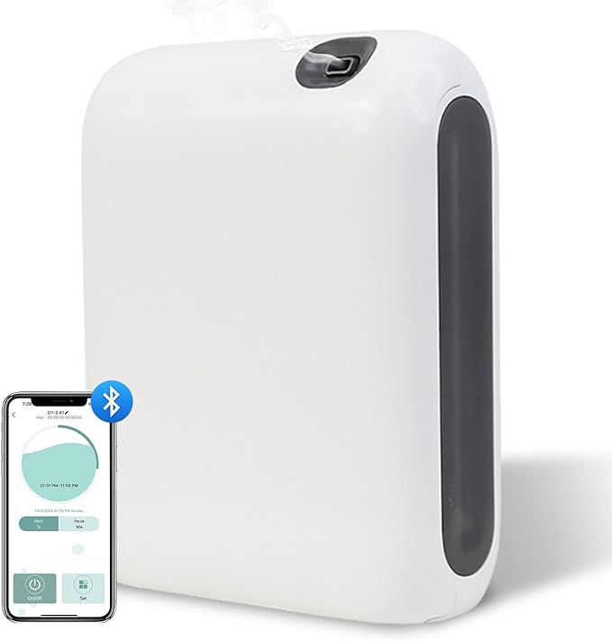 Scent Air Machine for Home, 1500 Sq. Ft Coverage Waterless Essential Oil Diffuser with Smart Cold Air Technology, Bluetooth Fragrance Diffuser for Large Room, Hotel, Spa, Office
