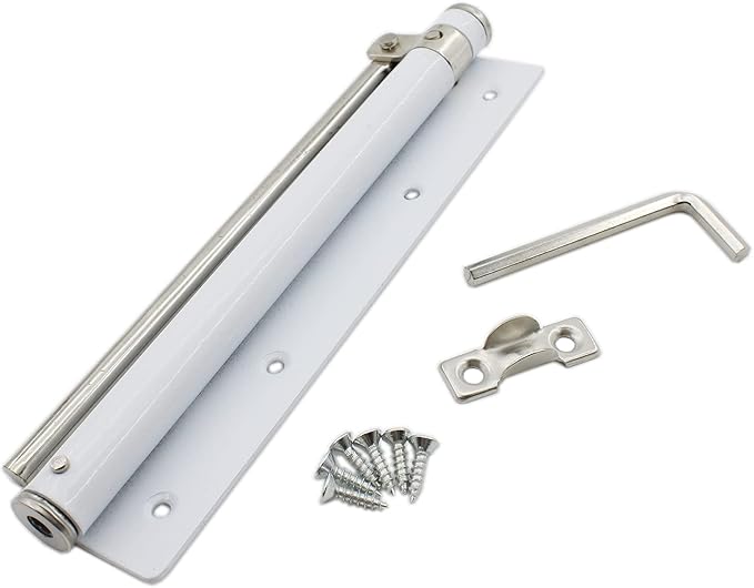 Heavy Duty Automatic Screen Door Closer - Safety Spring for Storm Door, Steel With Adjustable Closing Speed, Smooth and Quiet for Hinge Door