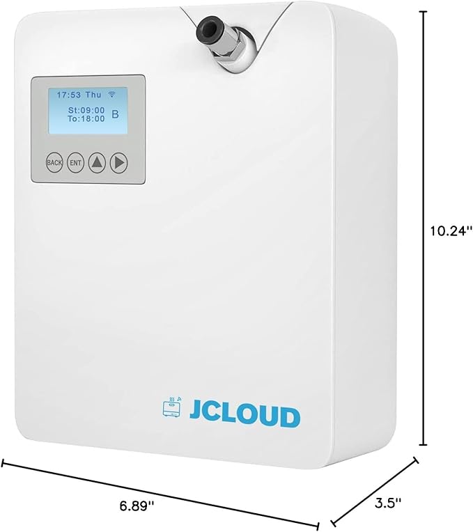 JCLOUD Smart Scent Air Machine with Cold-Air Tech for Home, Hotel Scent Diffuser, Waterless Essential Oil Diffuser 300ML, HVAC Scent Diffuser for Essential Oils for Large Room, Office, Spa