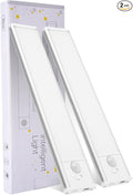12 inch Under Cabinet Lighting, 1800mAh Rechargeable Motion Sensor Light with 3 Color Temps, Dimmable USB-C Closet Light, Wireless LED Under Counter Lights for Kitchen, Stairs, Pantry
