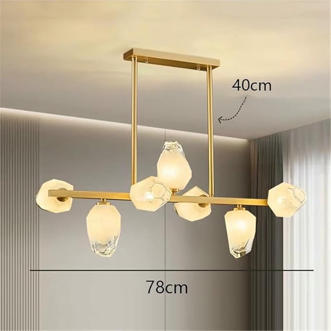Pendant Lights Nordic Smart Home Decoration Pendant Light, Living Room Dining LED Indoor Lighting(Cold White,Golds 7 Heads)