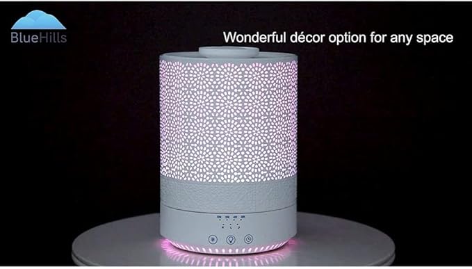 BlueHills Premium Large 3000 ML and 2500 ML XL Essential Oil Diffusers Humidifier Combo Set of 2 for Large Room Home with Décor LED Lights Great Gift – Value Pack of White
