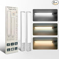 Under Cabinet Lighting, 2Pack Motion Sensor Light Indoor with 3 Color Temps, Rechargeable Under Counter Lights for Kitchen,Dimmable Closet Lights Battery Operated, 76 LED Motion Sensor Light Indoor