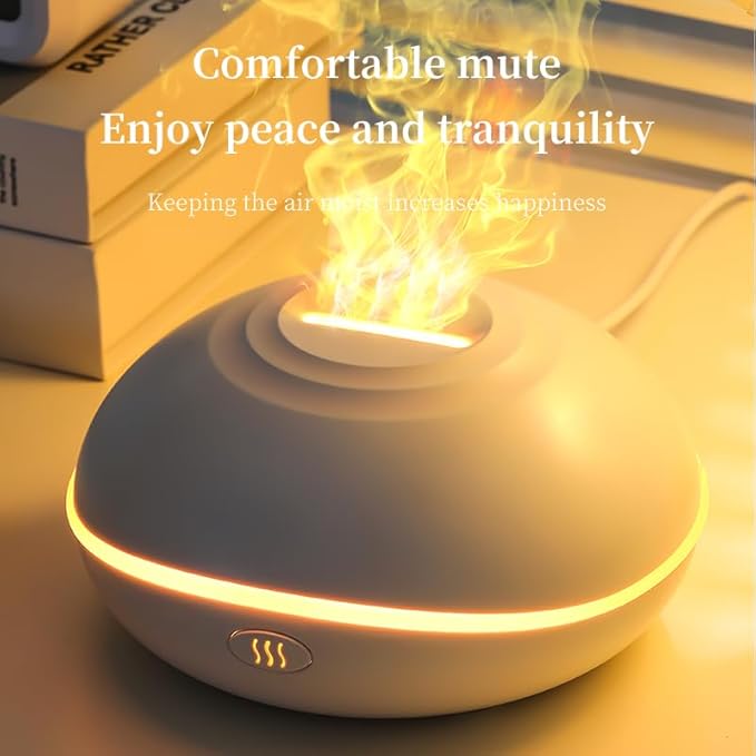 Essential Oil Diffusers Ultrasonic UFO Aromatherapy Diffuser, Ultrasonic Diffuser, Cool Mist Humidifier, 7 Colors LED Lights Changing for Home, Office, Spa 200ml (Black)