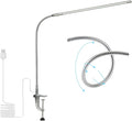 USB LED Desk Lamp, Adjustable Clip On Nail Lamp Light Eye Care Gooseneck 360° Swivel with Switch LED Clamp Light for Manicure Reading Tattoo