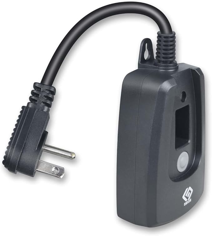 Outdoor 24-Hour Light Timer, Water Resistant, Photocell Dusk to Dawn Light Sensor Countdown Timer, 14AWG Cord, Two Grounded Outlets for Home, Christmas Lights, Garden.15A, UL Listed.