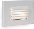 WAC Landscape Lighting, LED 12V Horizontal Louvered Indoor or Outdoor Step and Wall Light 2700K Warm Built-in LED in White