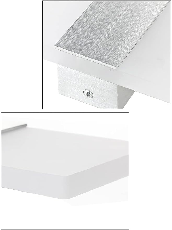 LED Motion Sensor Wall Lamp Security Light 12W SMD 2835 Acrylic Up/Down Wall Sconce Light Motion Activated Porch Lamp Fixture Modern Lighting for Stairway Patio Aisle Brushed Silver 3000K