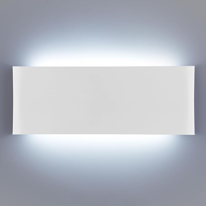 15"Modern LED vanity light,20W Dimmable 5 CCT (3000K-6500K) Adjustable Wall Lamp,Up and Down Wall Lighting,Indoor Wall Sconce for Bedroom,Staircase,Hallway,Dressing Table,1 Pack（White）