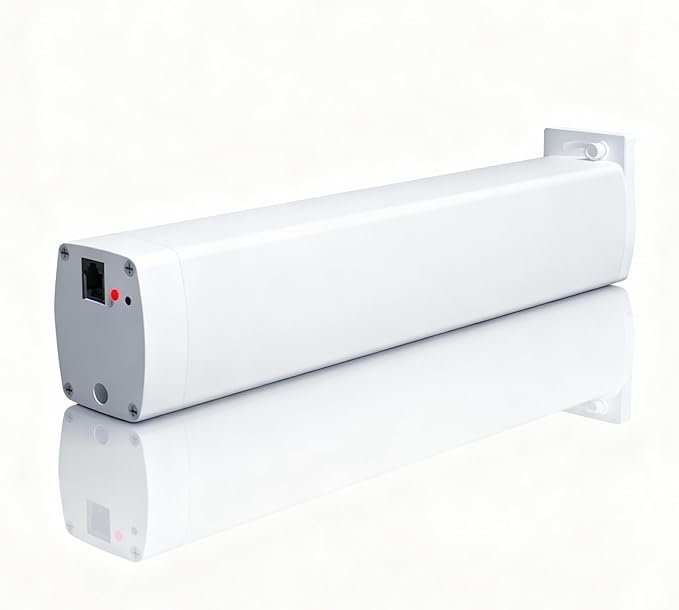 Zigbee Motor with Plug for Smart Curtain Track System, Automatic Ceiling Curtain Opener, Motorized Curtains with App, Voice, Compatible with Alexa,Google and Siri, Zigbee Gateway Required
