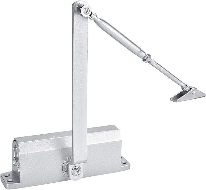 Yctze Adjustable Heavy Duty 45-75Kg Fire Rated Automatic Door Closer, Overhead Door Opener Hardware with Spring Buffer for Left and Right Hand Doors