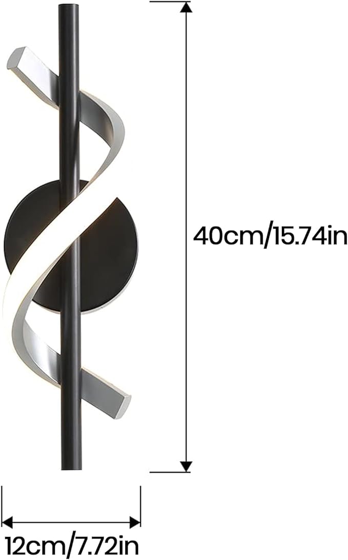 Modern Wall Sconces, 9W Wall Lighting Fixture Lamps LED Aluminum Wall Lamps for Bedroom Living Room Hallway Hotel Indoor (Warm White)
