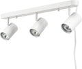 Globe Electric 60024 3-Light Plug-in Track Lighting, Adjustable Heads, Matte White Finish, 22-inch, 15-Foot Cord with in-Line Switch, Compatible with GU10 Base Bulbs (Sold Separately)