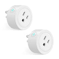 MoesGo Smart WiFi Power Dimmer Plug, Brightness Adjust Timer Socket, Tuya Smart Life App Remote Control, Compatible with Alexa and Google Home, 2 Pack, White