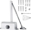 Automatic Hydraulic Door Closers Commercial, Screen Door Closer Hinge Self Closing, for Home Residential Storm Door Closer with Hold Open Easy Install Adjustable Door Opener