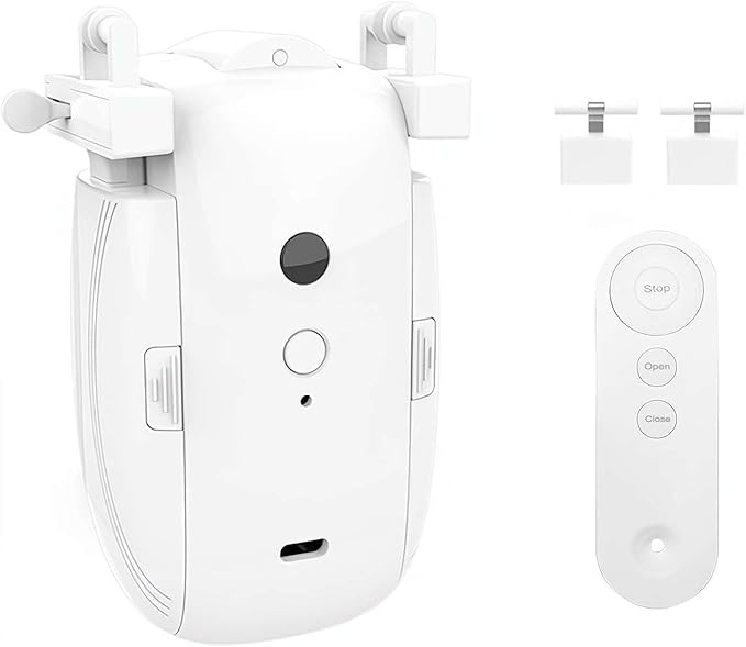 Automatic Curtain Opener, 3 in 1 Upgraded Curtain Robot Motor, Electric Curtain Opener Smart Curtain Opener Remote Control Curtain Opener for Opening and Closing Curtains TU