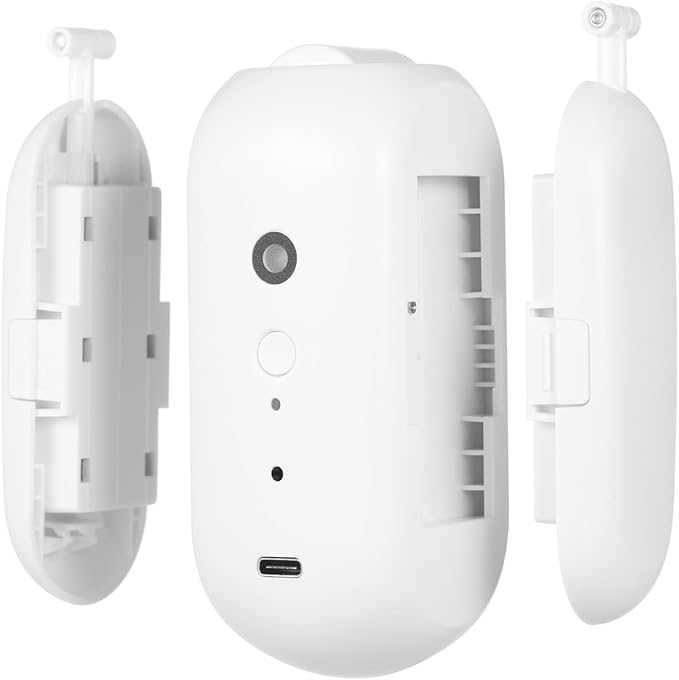 Wireless Automatic Curtain Motor for Track and Rod Systems - Smart Home Automation Device with Bluetooth Connectivity and Integrated Sensors - 4000mAh Rechargeable Battery (U-rail Type Pack of 1)