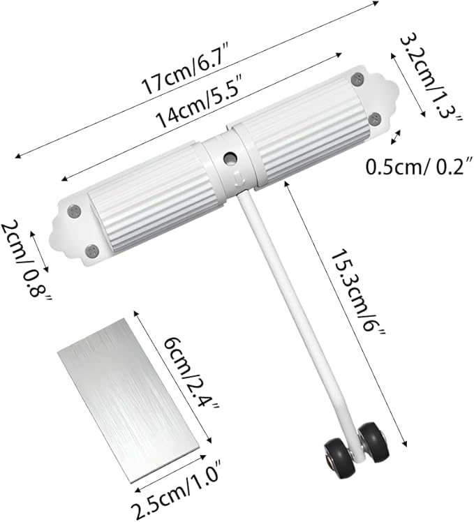 Automatic Door Closer, Adjustable Door Spring Closer Quiet & Heavy Duty Doors Stopper for Home & Commercial Use