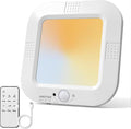 Rechargeable Motion Sensor Ceiling Light, No Wiring Battery Operated Ceiling Light with Remote, Wireless Motion Activated Shower Light Battery Powered for Bathroom Pantry Hallway Porch
