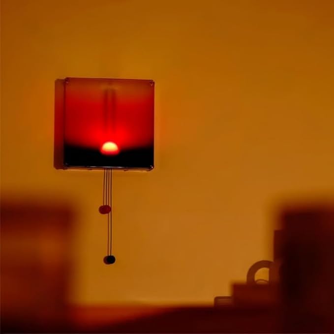 Mindfulness Wall Lamp Features Manual Sun Sunrises Sunset Hanging Light for Serenes Home Atmospheres Unique Acrylic Sunset Lamp Wall Ornament