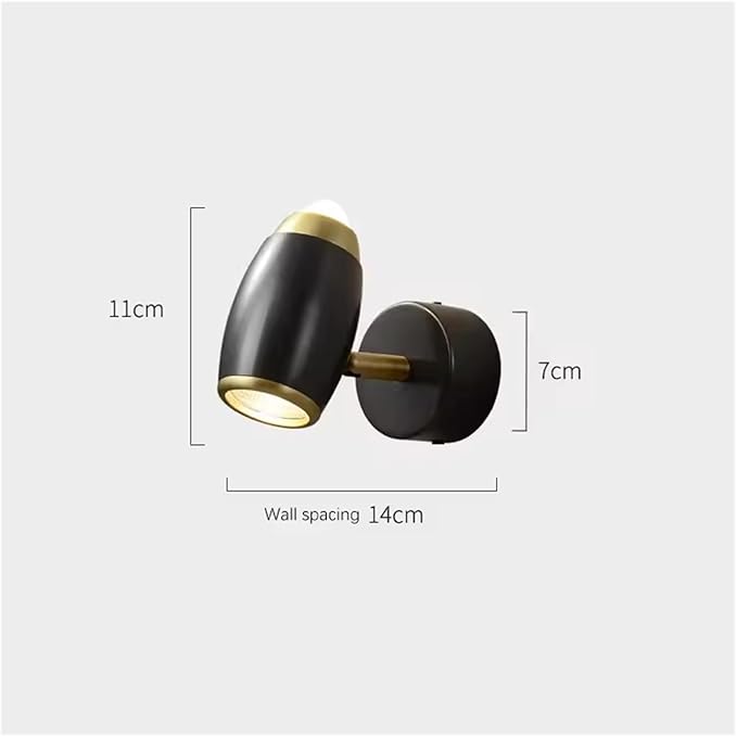 Minimalist Rotatable Wall Lamp for Living Room & Aisle, Modern Bedside Light, Simple Design, Adjustable Brightness, Energy Efficient, Perfect for Home Decor (Warm Light)
