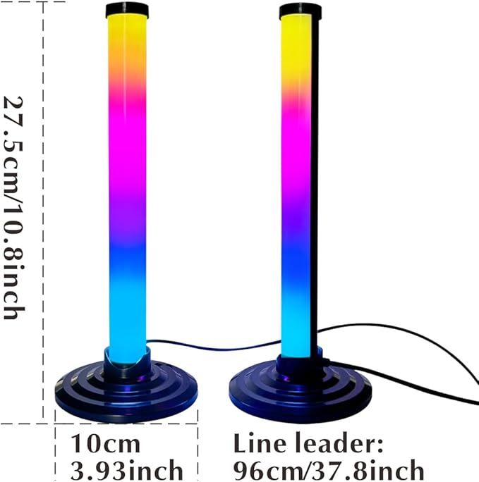 LED Light Bar, Music Sync RGB Light Bar, USB Ambient Lamp, Color Changing Gaming TV Backlight with App & Remote Control, 213 Dynamic Modes for Room Gaming Decoration