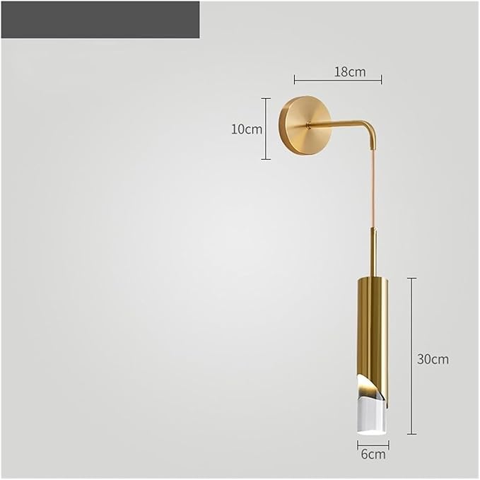 Modern Led Decorative Items Compatible with Home Tri-Color Light Source Dining Room Lights Dorm Room Decor Lamp(Black,15 * 30 * 6cm)