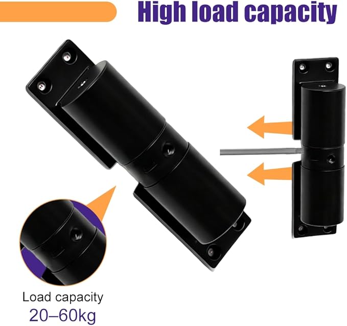 Automatic Door Closer, Adjustable Door Spring Closer Quiet & Heavy Duty Doors Stopper for Home & Commercial Use