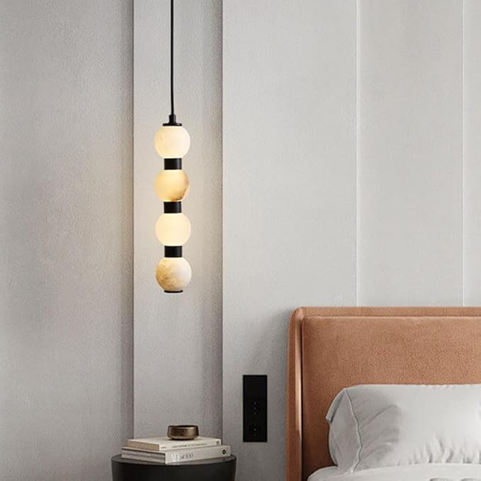 Pendant Lights, Modern Home Decor led Lights Pendant Light Lamps forstaircase Chandeliers for Living Room Hanging Indoor Lighting(Black 8 Head,RC Remote dimming)