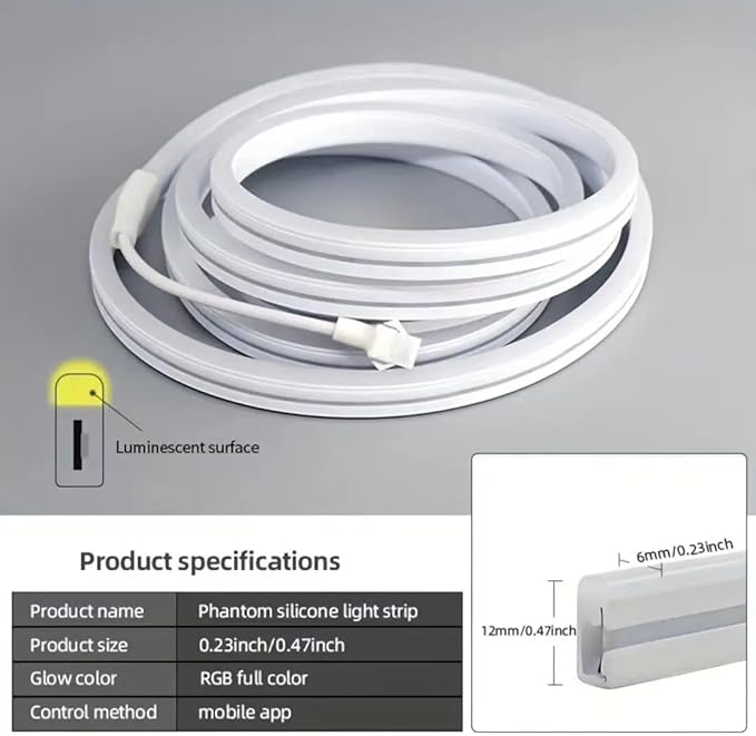 9.8FT USB LED Neon Rope Light,Smart RGB IC Led Strip Lights for Bedroom,Music Sync LED Neon Light Strip,APP and 24Keys Wireless Remote,DIY Ideas,Gaming Room,Home Decorations,Christmas Gift
